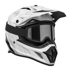 motorcycle helmet isolated on white