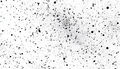 Abstract black speckles on white background