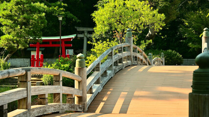 洗足池公園の池月橋