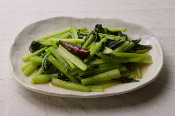 小松菜の青菜炒め