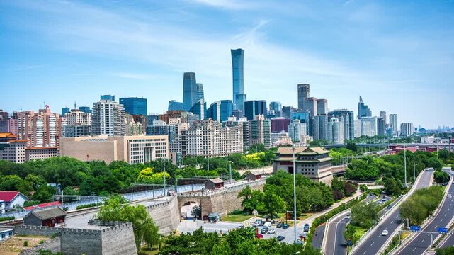 The Guangming City Wall Ruins and the CBD in Beijing, China: A Framed Mirror of Past and Present