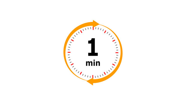 Abstract clock icon illustration. arrow Clock icon Digital and analog clock 1 minutes isolated on black background. and creating a stunning illustration.4k illustration	