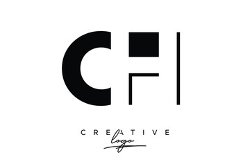 CH Creative Minimalist Negative Space Latter Logo with Modern Monogram for Branding and Business Lettermark Logo with Initial Letters Logo Design for Branding.