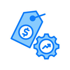 Pricing Strategy blue icon 