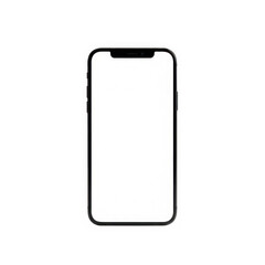 Modern smartphone isolated on transparent background