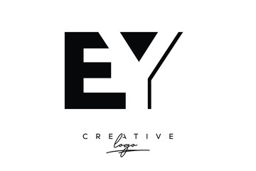 WY Creative Minimalist Negative Space Latter Logo with Modern Monogram for Branding and Business Lettermark Logo with Initial Letters Logo Design for Branding.