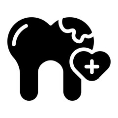 tooth glyph icon