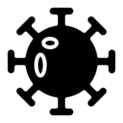 virus glyph icon