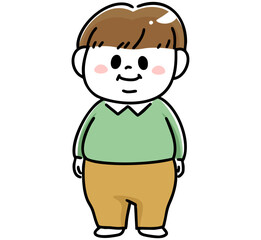 肥満体型の男の子