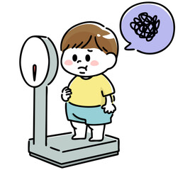 肥満体型に悩む男の子