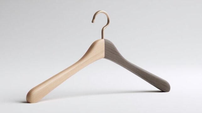 Wooden clothes hanger