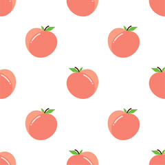 Seamless pattern with peaches for banners, cards, flyers, social media wallpapers, etc.