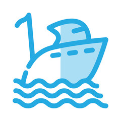 Yacht icon design template