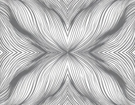 Abstract symmetrical pattern of interwoven lines - Powered by Adobe