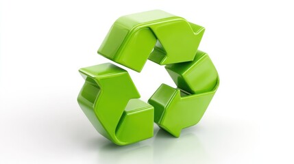 3D recycle symbol