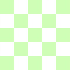 green squares background with kawaii design. Green square gingham pattern for wallpaper, scrapbooking and wrapping paper. 