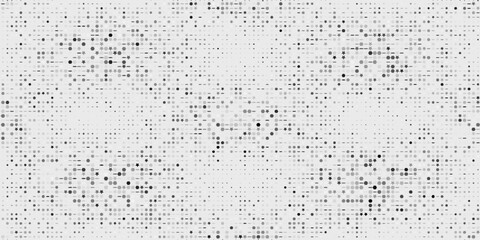 Black halftone pattern on white background. Linear halftone background