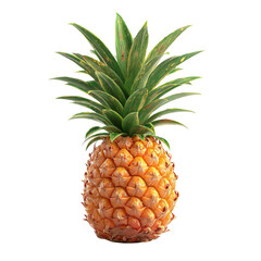 Obraz premium Vibrant Pineapple A Detailed CloseUp