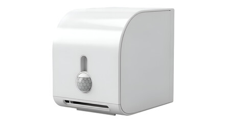 White Motion Sensor Device Sits Isolated, Offering Security and Automation Solutions