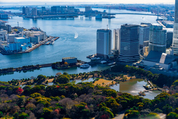上から見下ろす東京湾