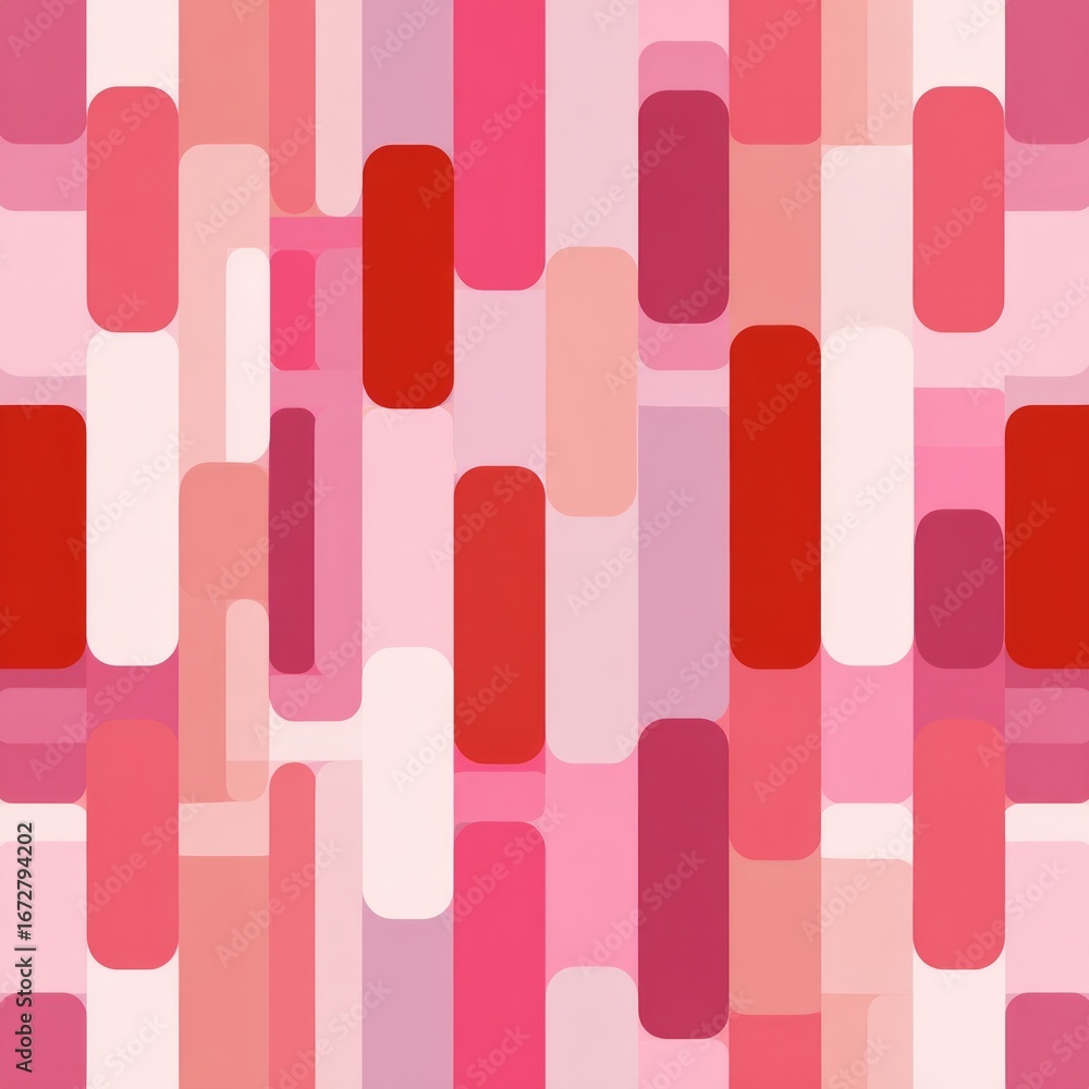 Fototapete geometric abstraction: a vibrant composition of abstract rectangular shapes in a seamless pattern, r