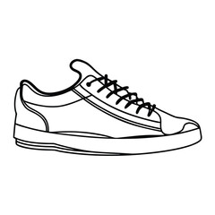 Contemporary Athletic Shoe Drawing