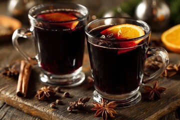 German mulled wine or spiced wine