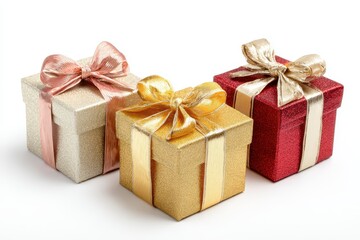 Obraz premium Gift packages separated on plain background