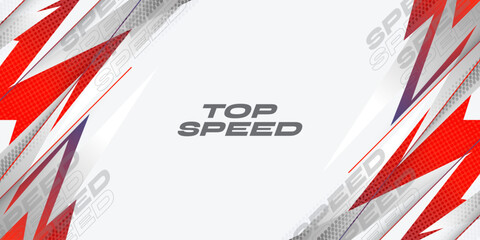 Modern Sport Background with Speed Concept and Halftone Style