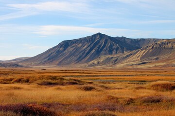 Fototapeta premium Scenic terrain around Hverfjall volcano in Iceland