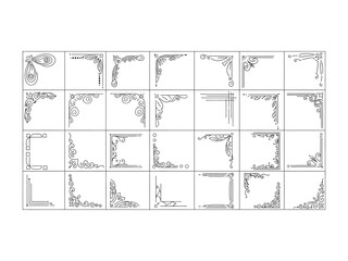 Ornate Border Collection: A curated compilation of elegant and ornamental border designs, each a testament to timeless aesthetics and creative sophistication. 