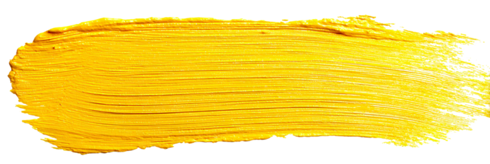 Vibrant yellow paint stroke with texture for modern designs now
