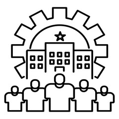 Organization icon vector illustration concept