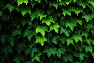 Textured backdrop of fresh green ivy