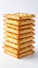 Stack of Salted Crackers