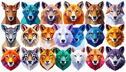 Polygonal Animal Portraits