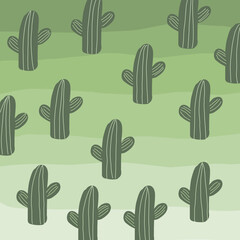cactus seamless pattern background 