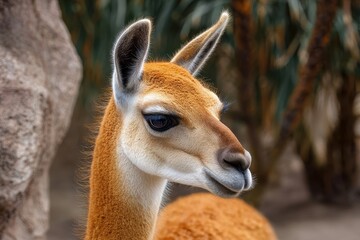 Fototapeta premium stunning vicuna at the zoo