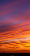 Fototapeta premium Blurry sunset, streaked colors