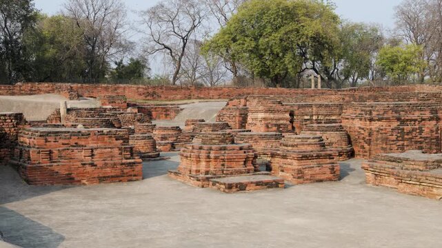 sarnath ruins historic excavated unesco world heritage archaeological site