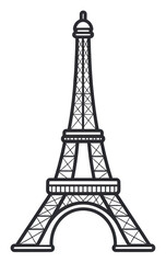 Obraz premium PNG Eiffel tower architecture building landmark.
