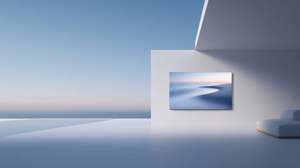 3d render of a modern building