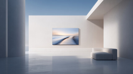 3d render of a modern building