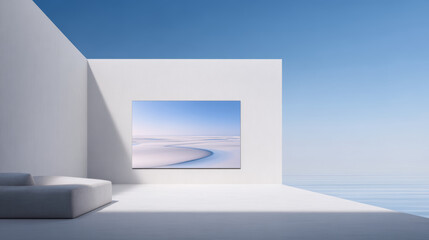 3d render of a modern building