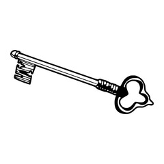 vintage ornate skeleton key