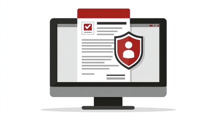 Document security on computer screen
