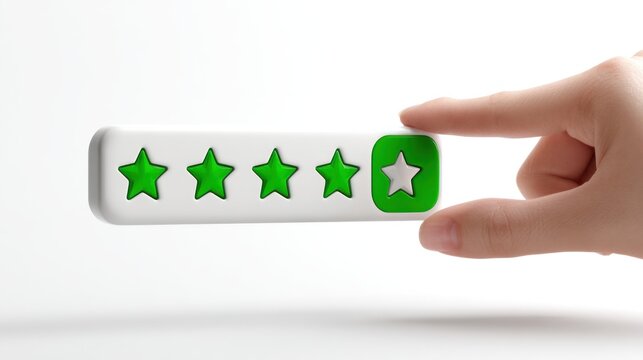 Hand selecting a rating