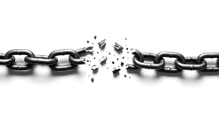  Chain breaking apart
