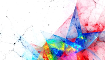 Fototapeta premium Abstract fractal shapes in vibrant colors