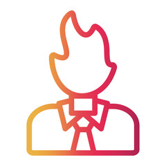 Obraz premium burning Line Gradient Icon